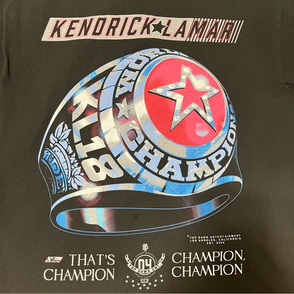 Kendrick Lamar 2018 concert championship tour t shirt - Picture 5 of 5